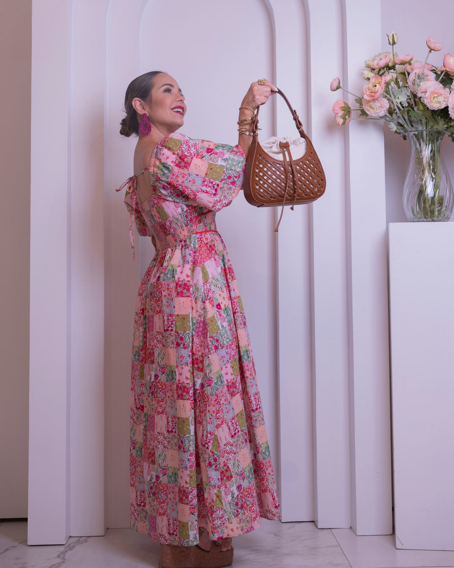 DRESS PINK MULTI