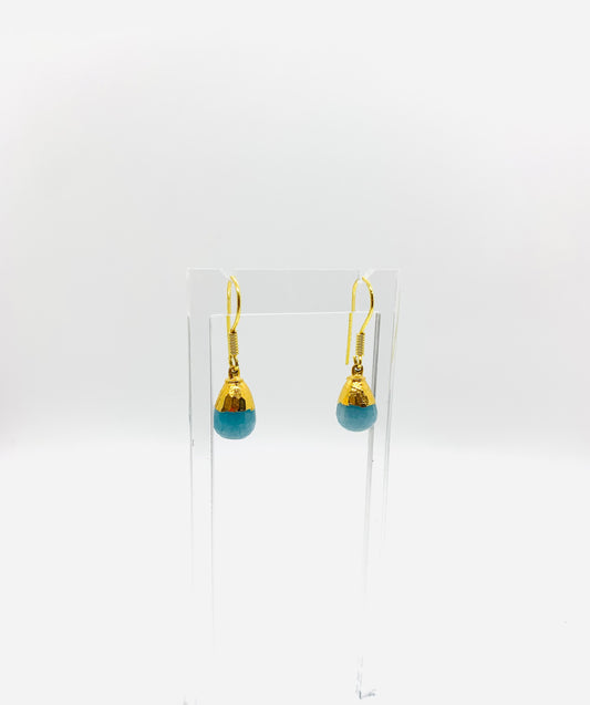 Teal Drop Earrings