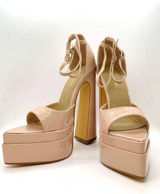 Nude Platform Heel