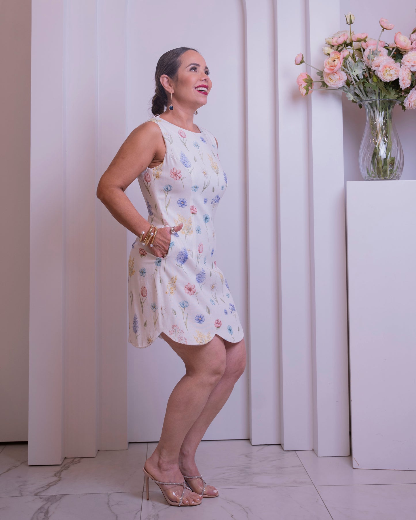 MINI DRESS OFF WHITE