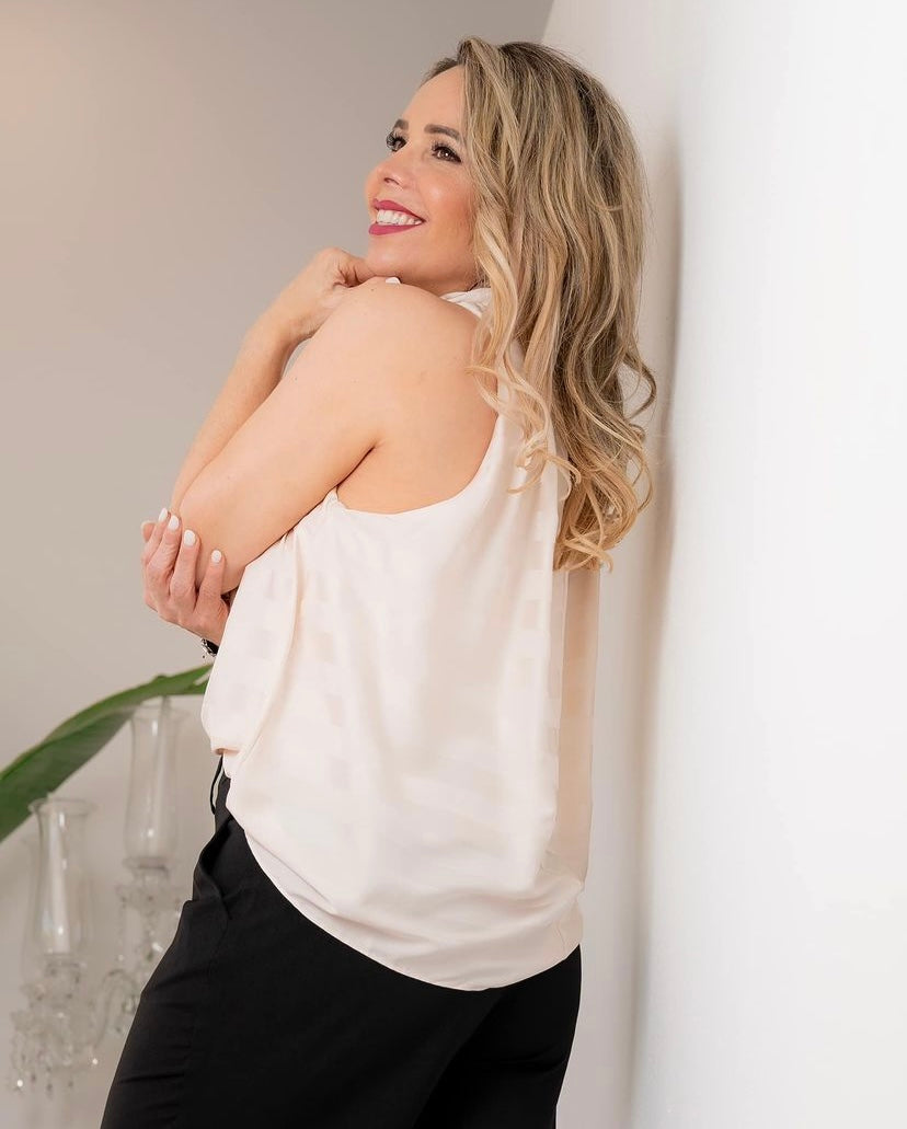 Cream Blouse
