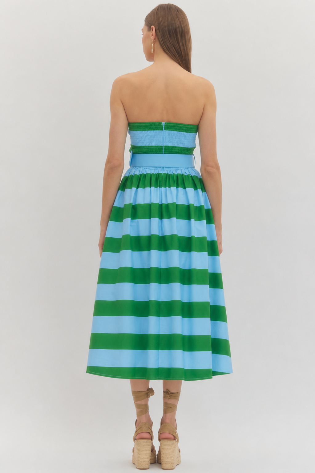 MIDI DRESS STRIPED
