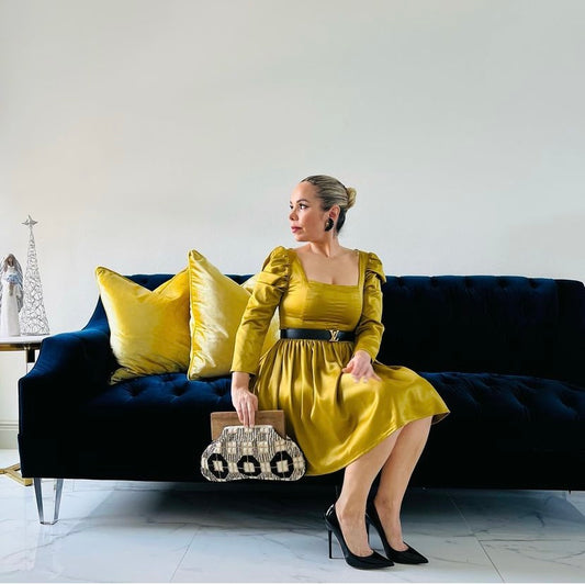 BLUE / Mustard Dress