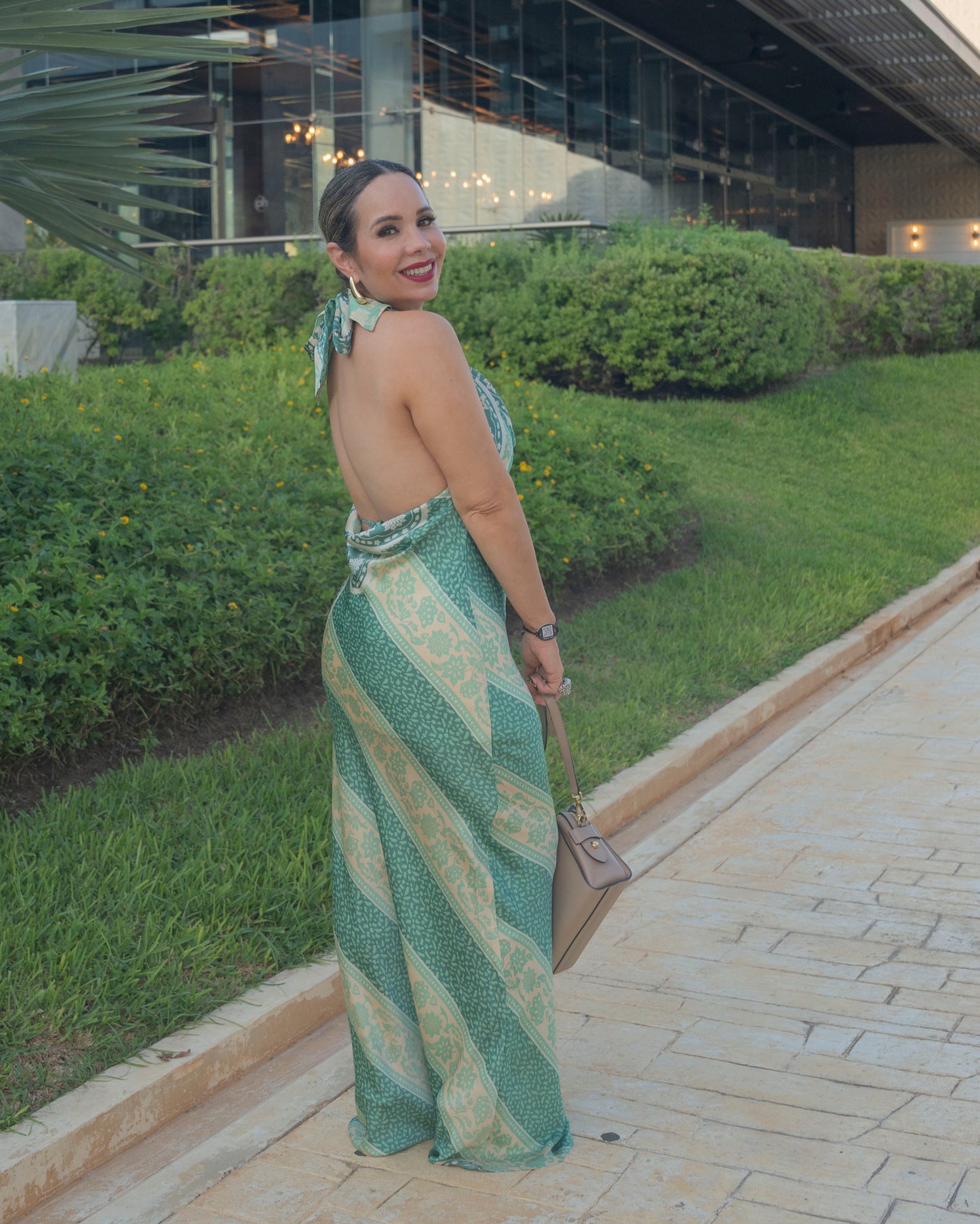 DRESS GREEN MULTI