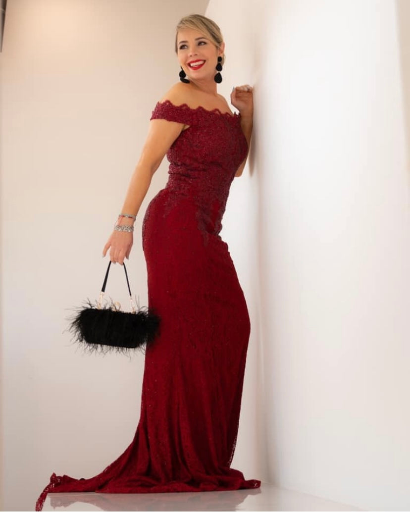 Black Burgundy Dress Design Klass Black Burgundy Dress Design Klass