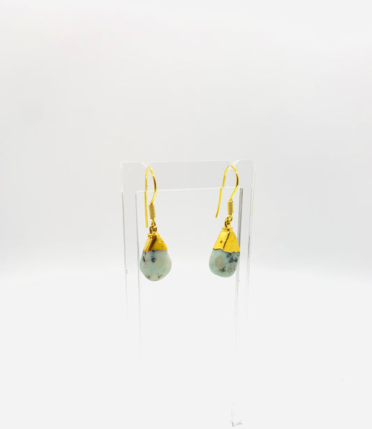 Teal Drop Earrings