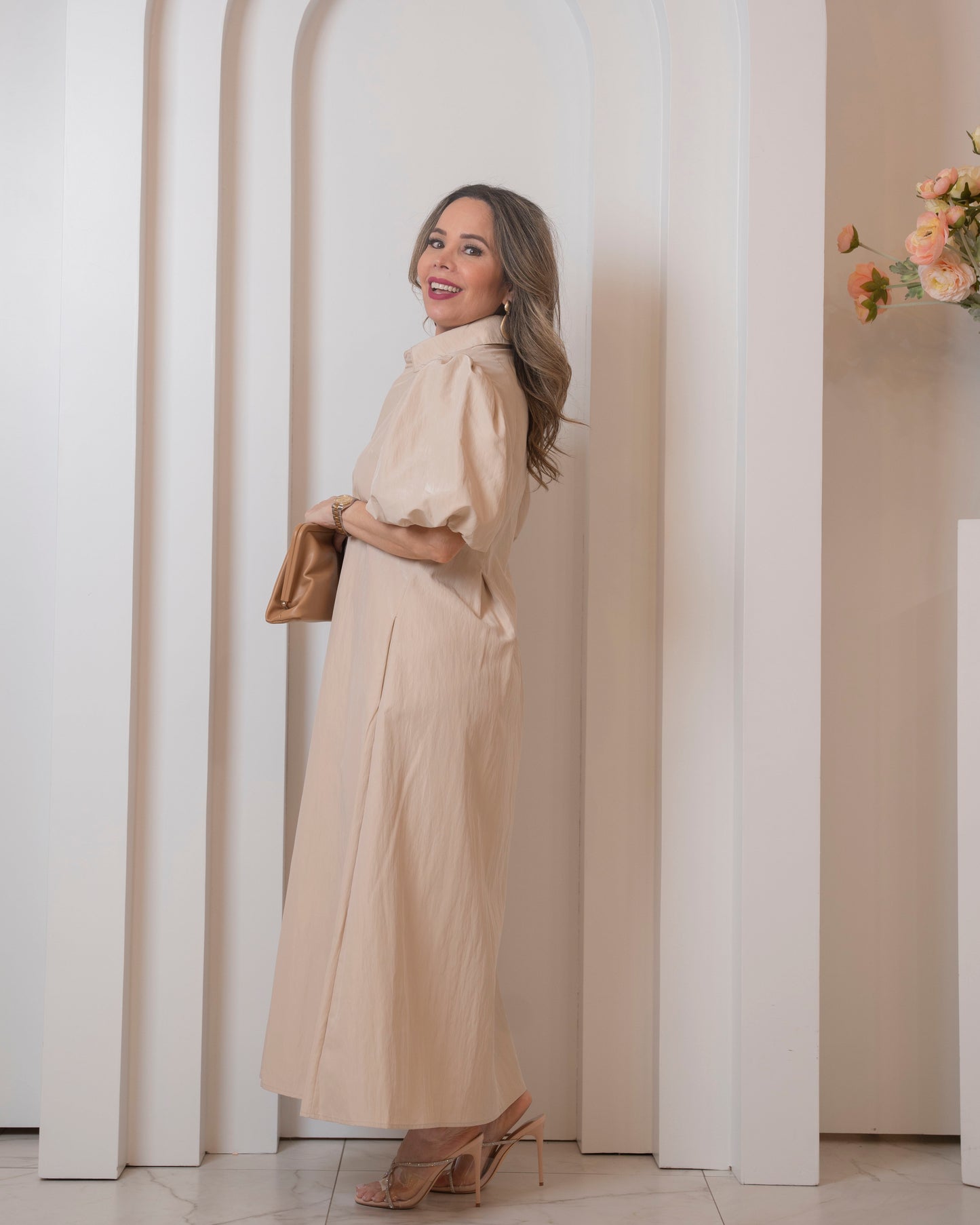 DRESS TAUPE