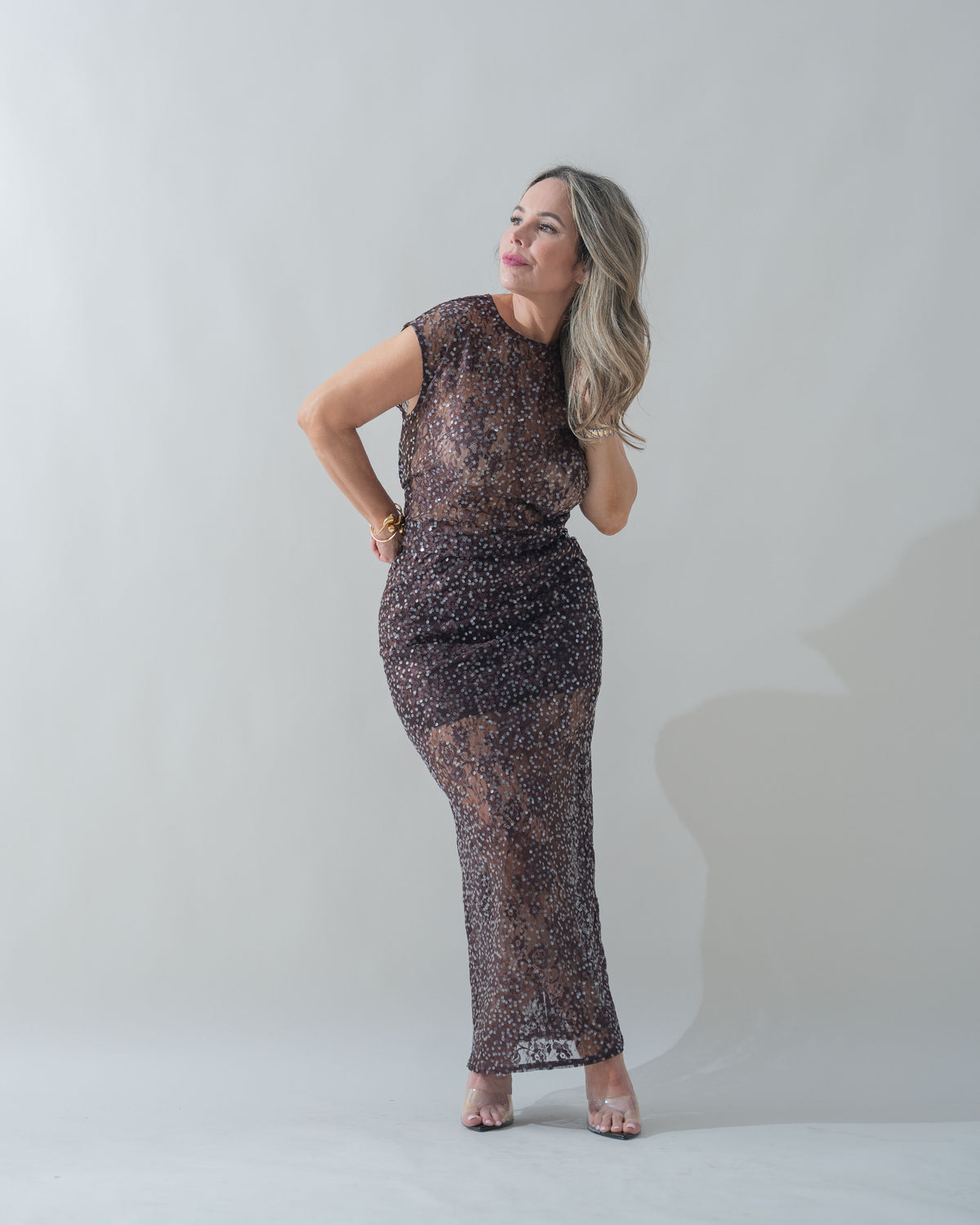 SET. TOP & SKRIT BROWN