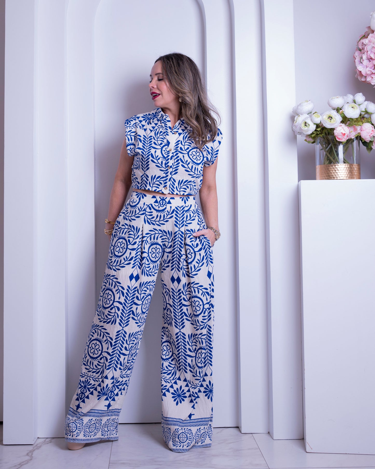 SET.PANTS & BLUE