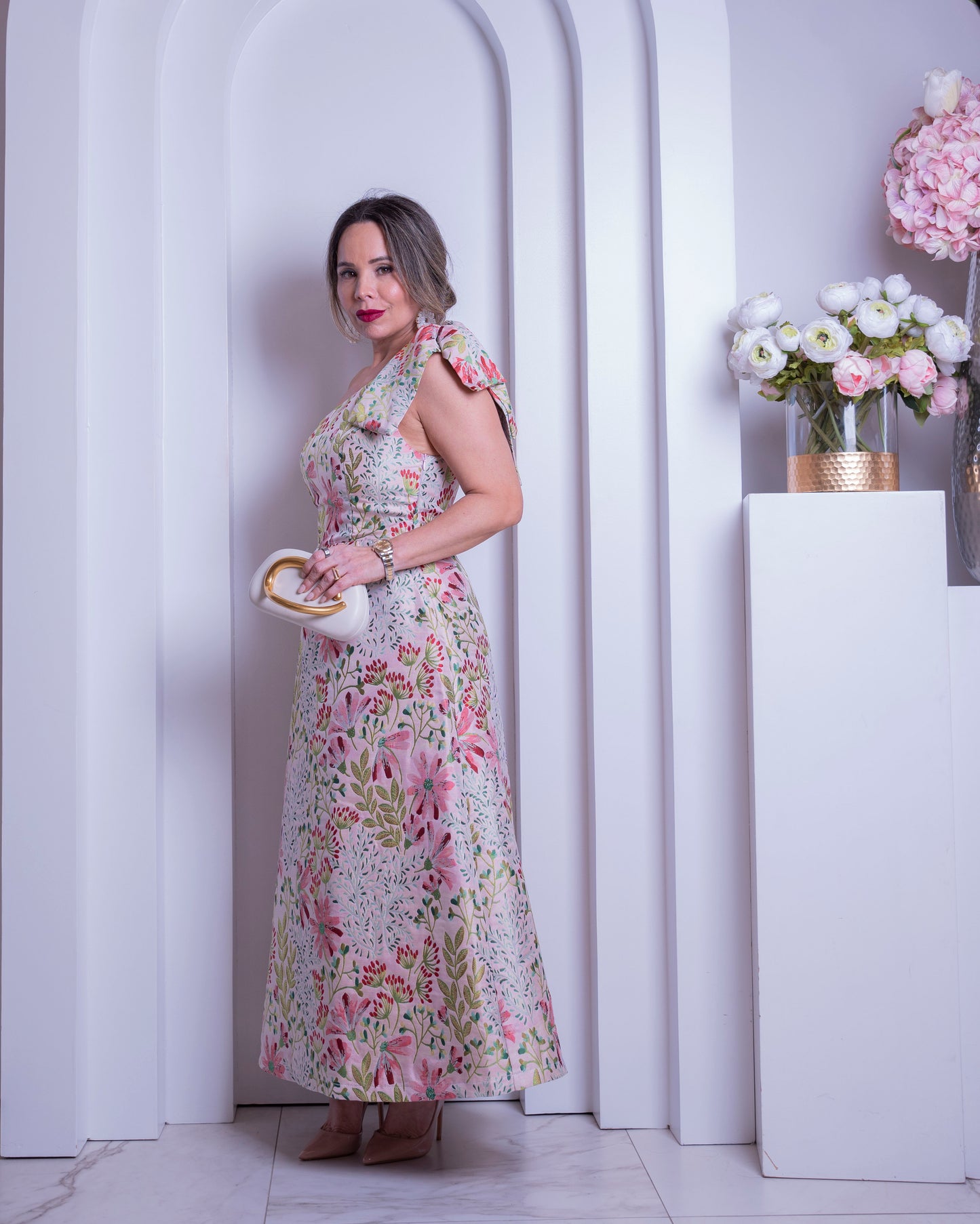 DRESS PINK/GREEN