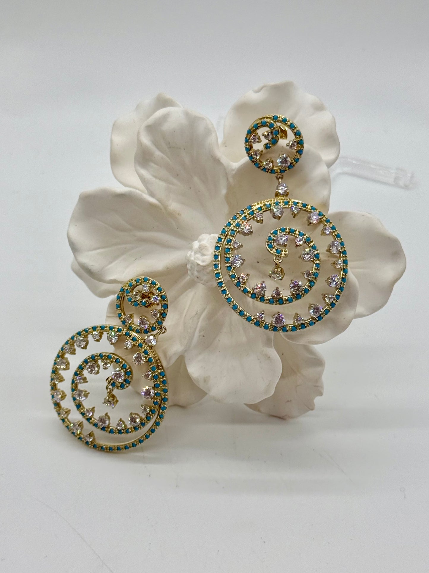 EARRING SILVER GOLD PLA