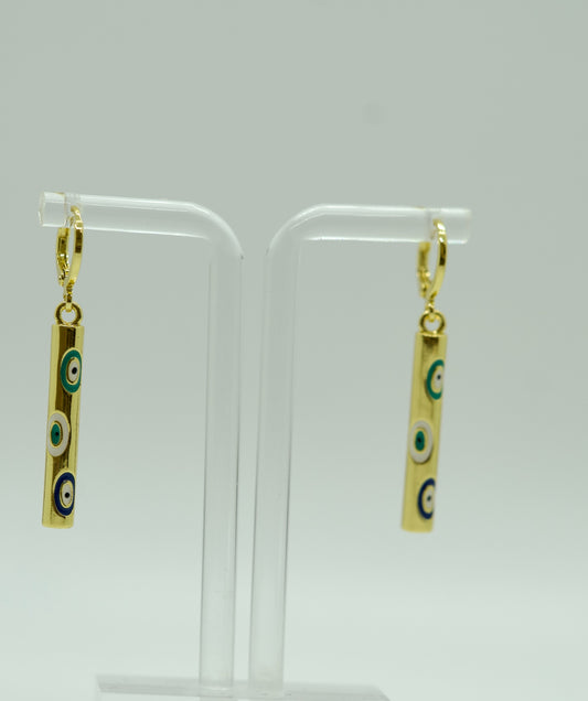 EARRING WHITE BLUE