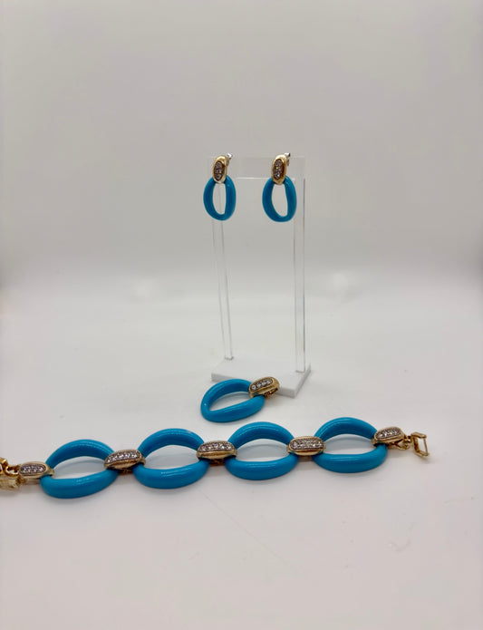 SET, BLUE SILVER