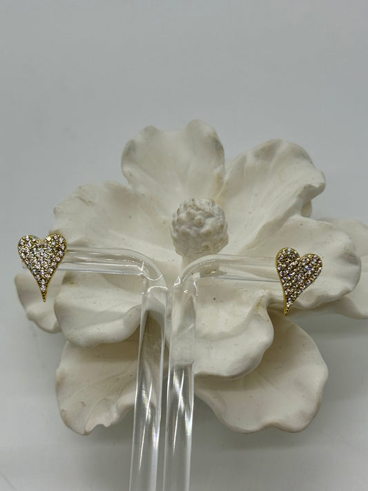 EARRING HEART SILVER GL