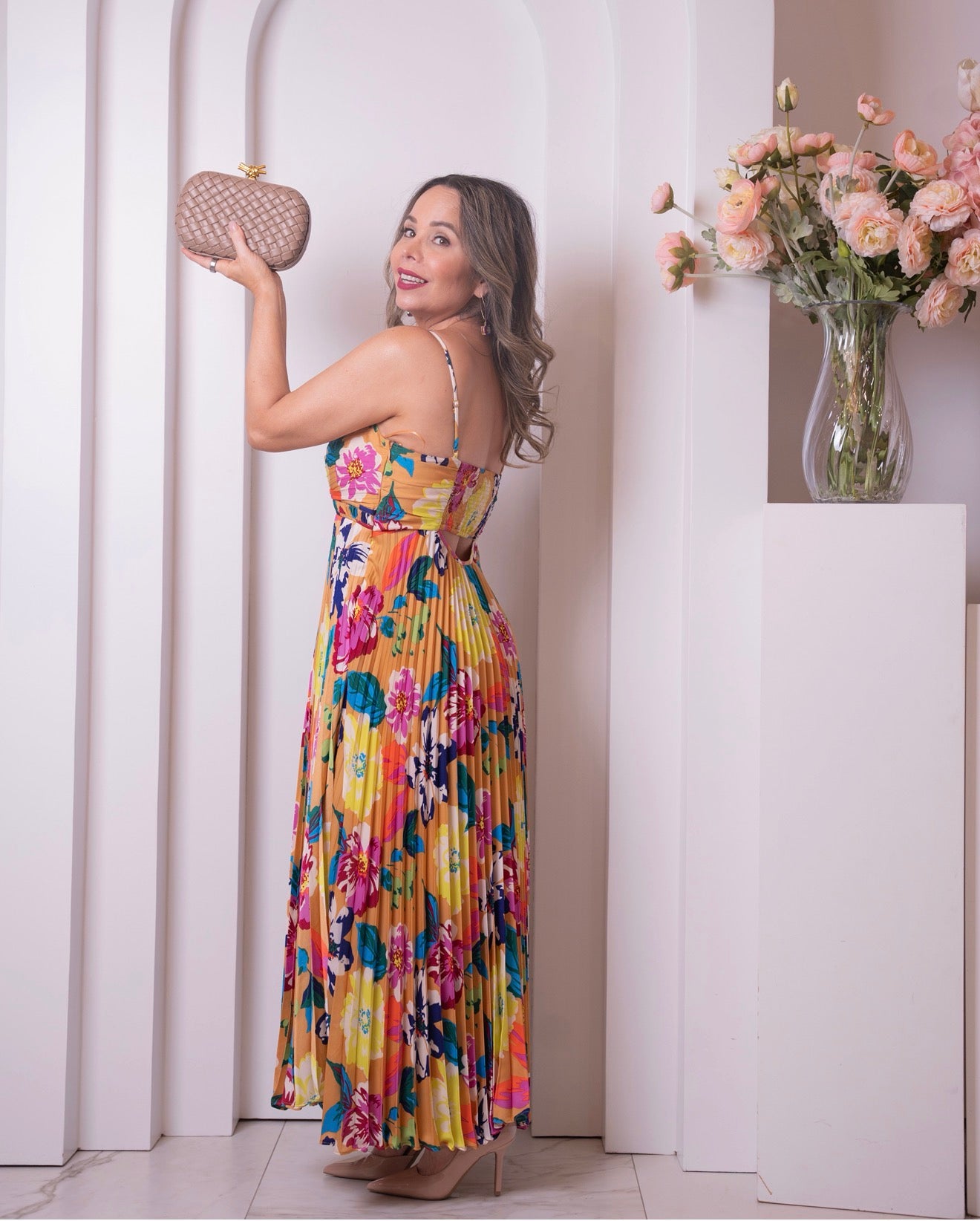 MIDI DRESS MULTI