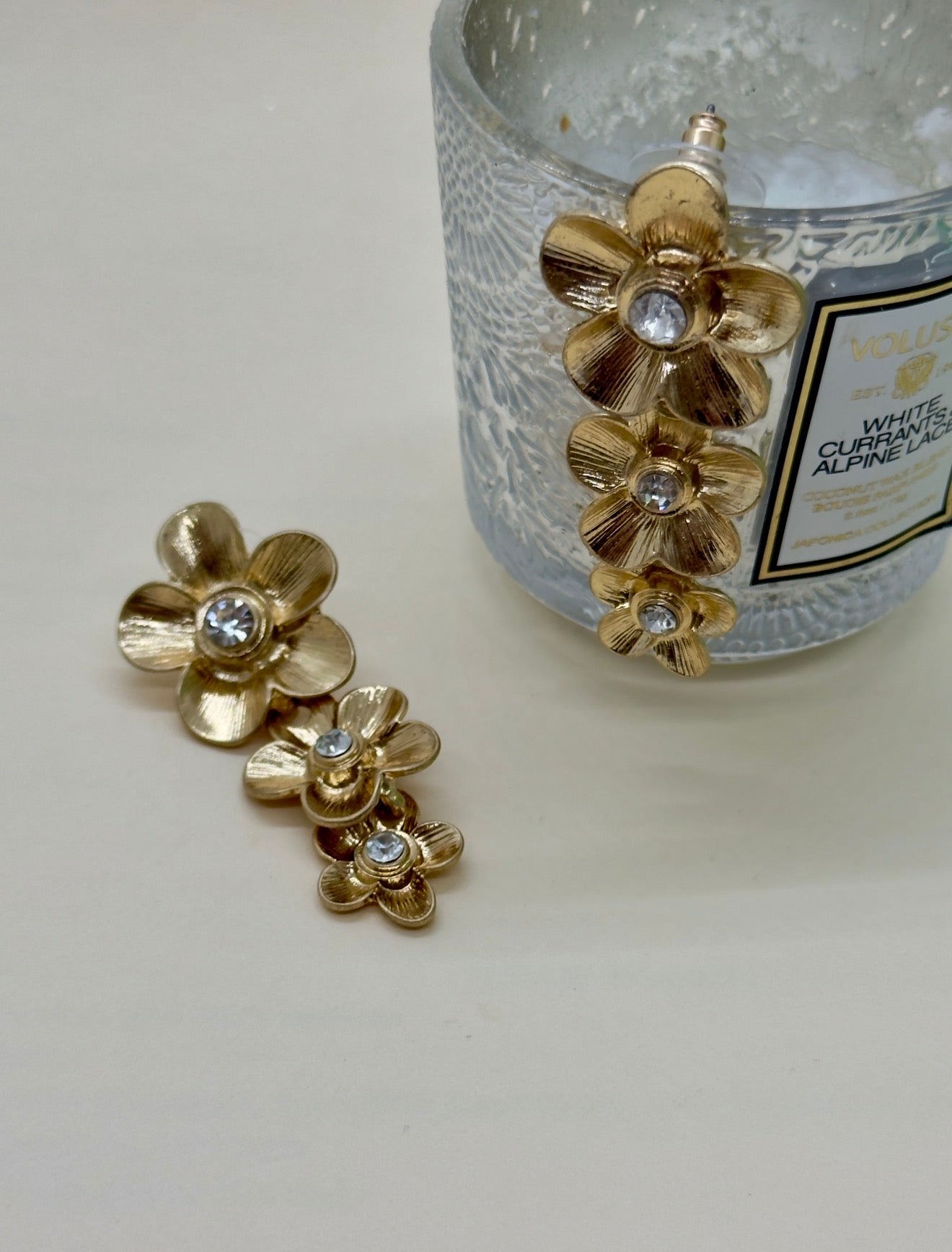 EARRING FLOWER GOLD