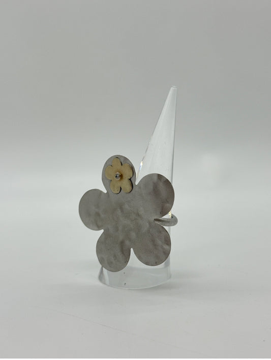 RING SILVER FLOWER