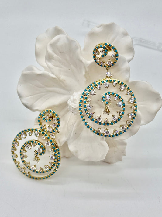 EARRING SILVER GOLD PLA