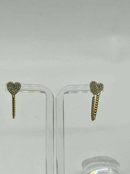 EARRING HEART SILVER