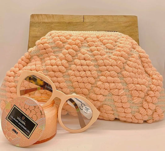 Peach bag frame