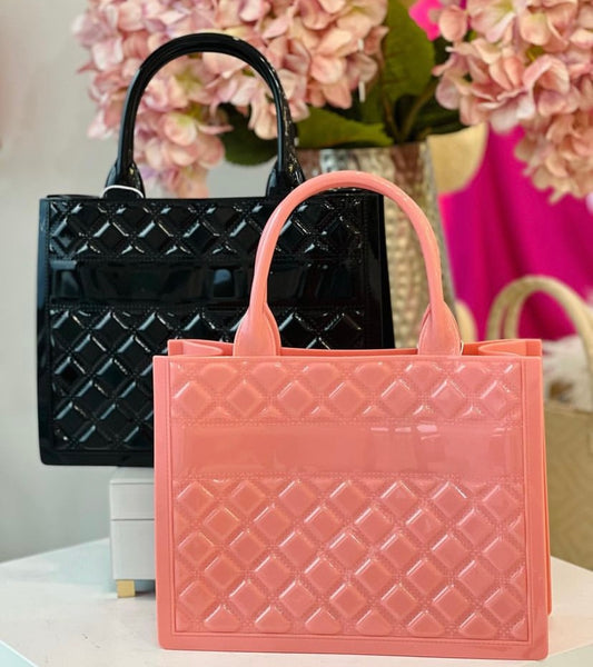Squared leather bags