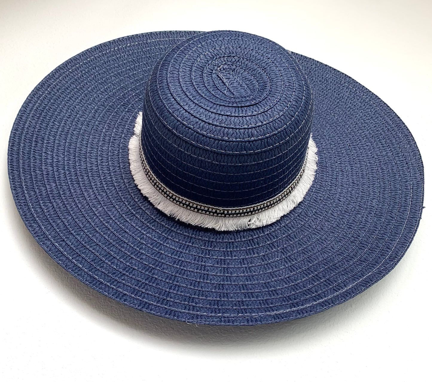Blue detailed hat