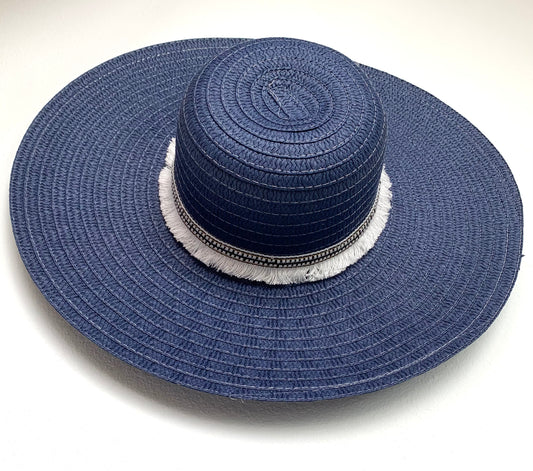 Blue detailed hat
