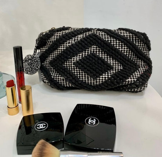 Black clutch bag