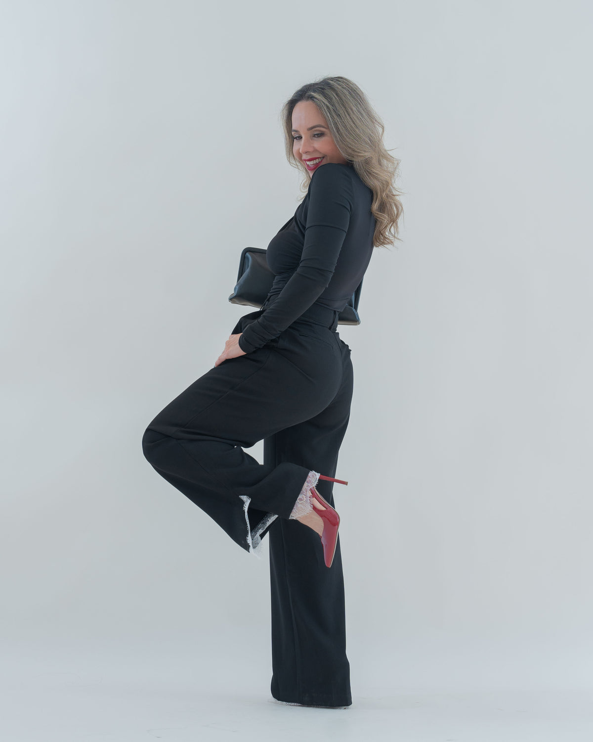 PANTS BLACK/LACE