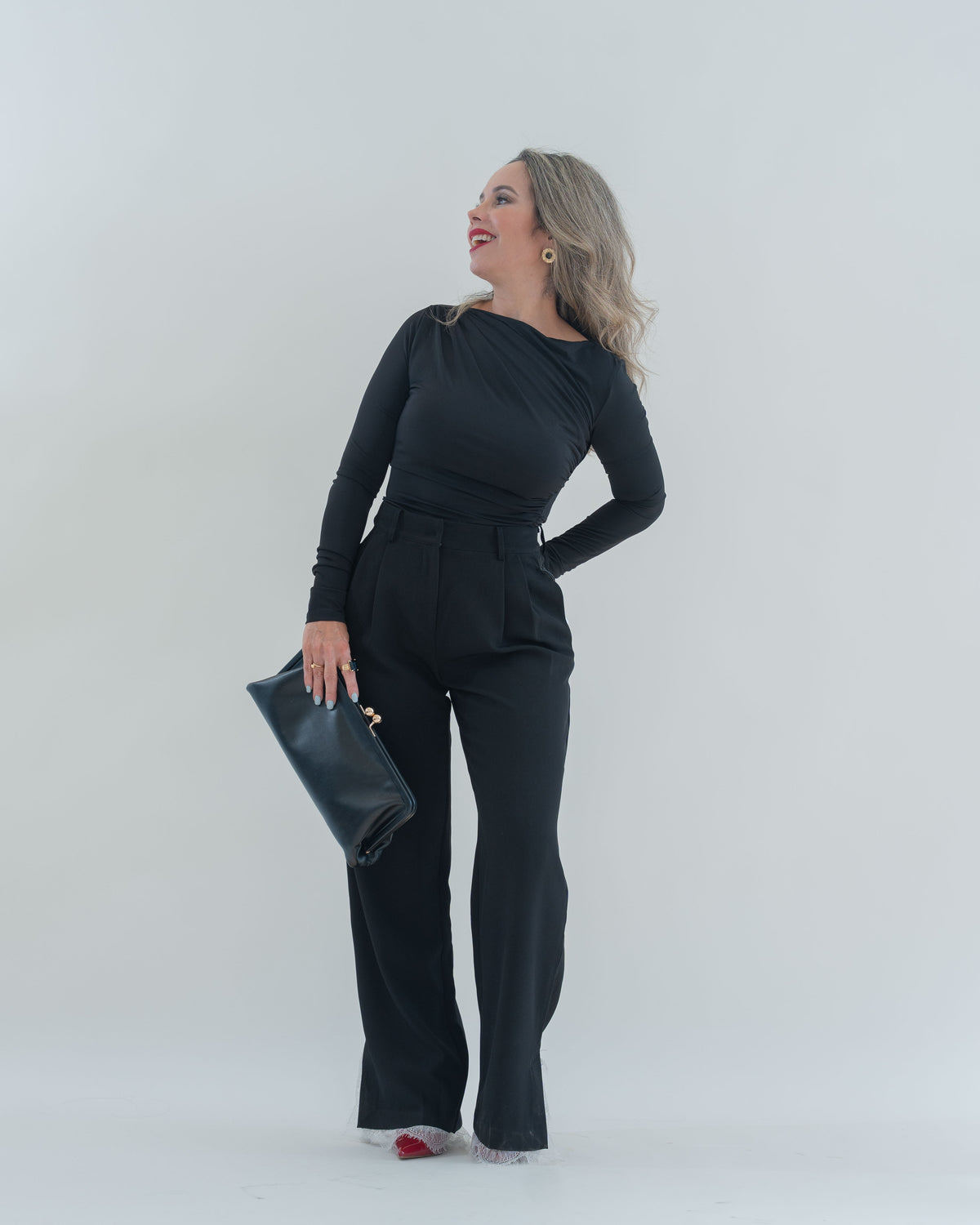 PANTS BLACK/LACE