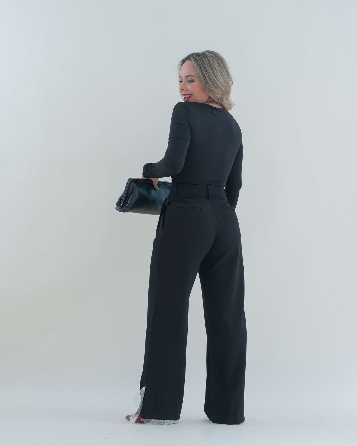 PANTS BLACK/LACE
