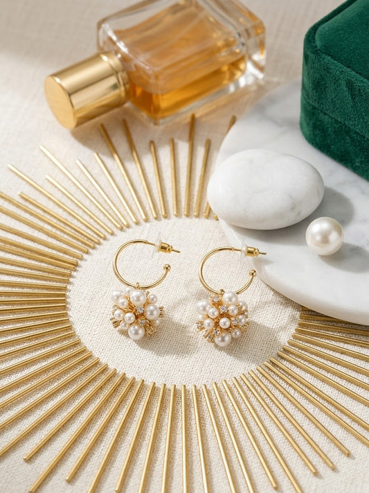 EARRING GOLD PEARL