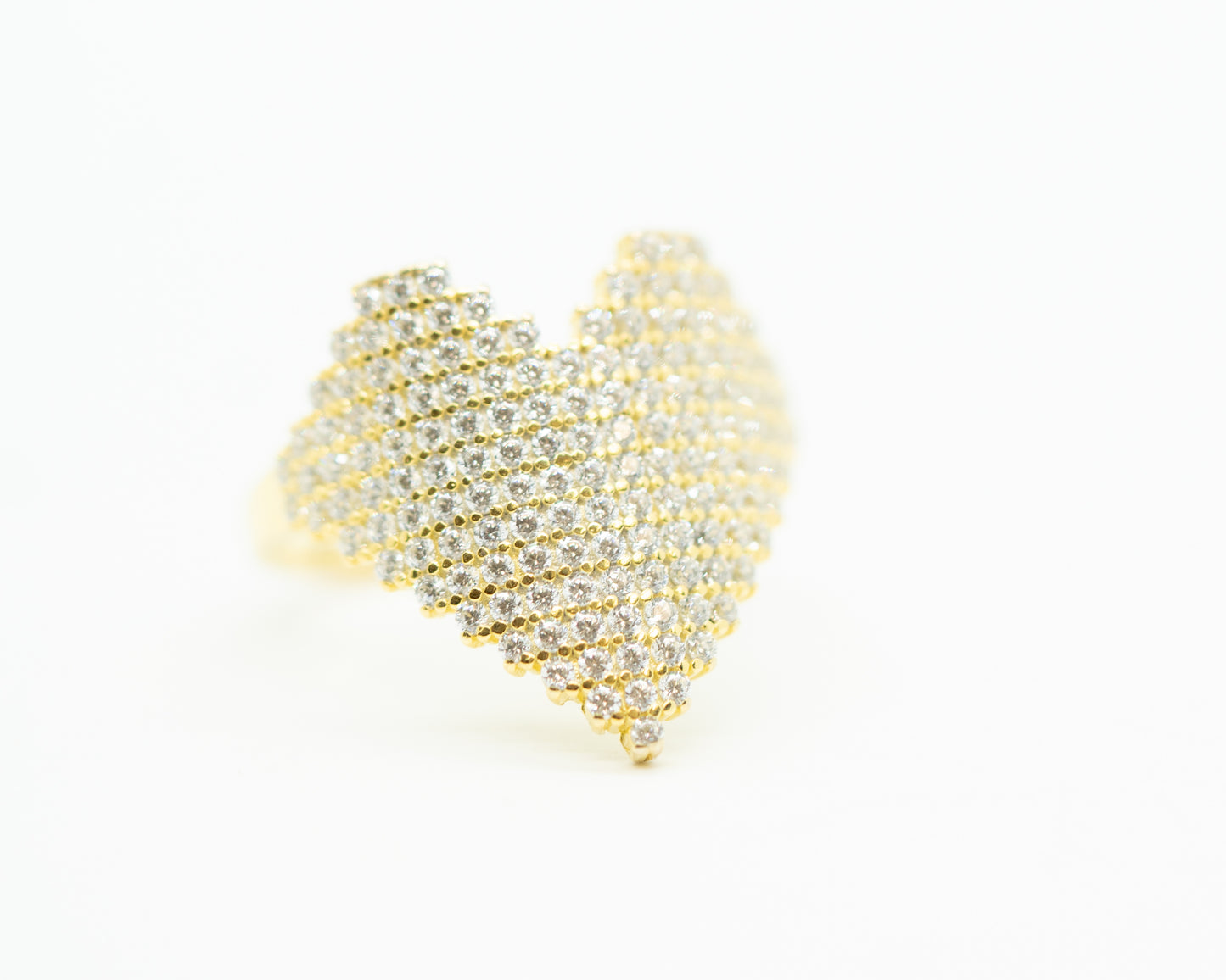 Heart silver ring
