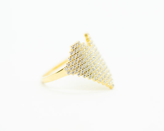 Heart silver ring