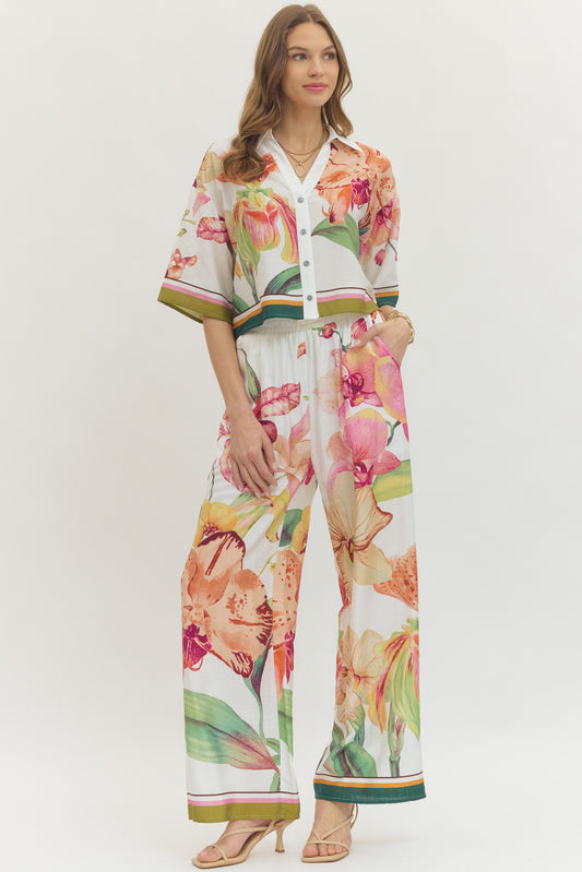 SET.PANTS & TOP FLORAL