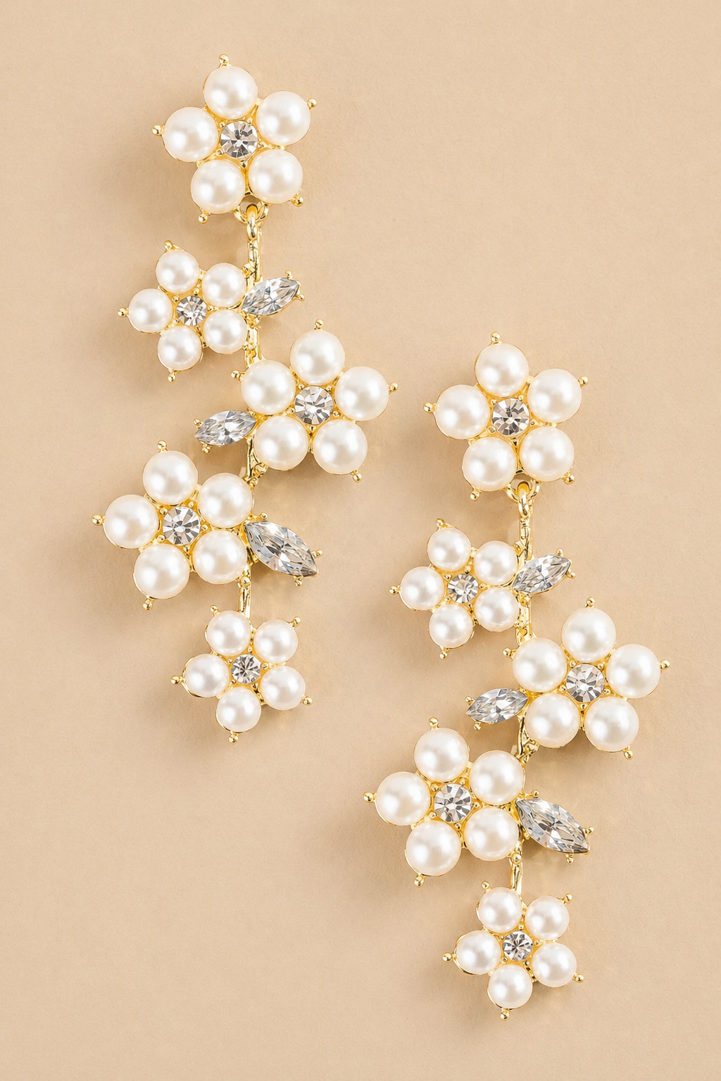 EARRING FLOWER PEARL