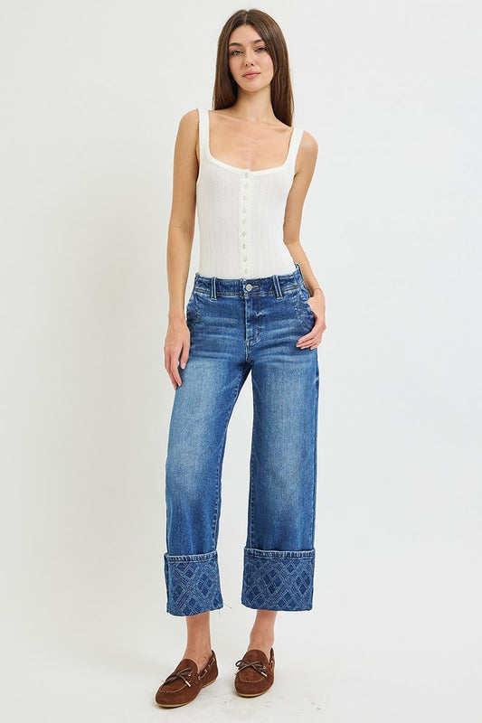 JEANS HIGH RISE CROP