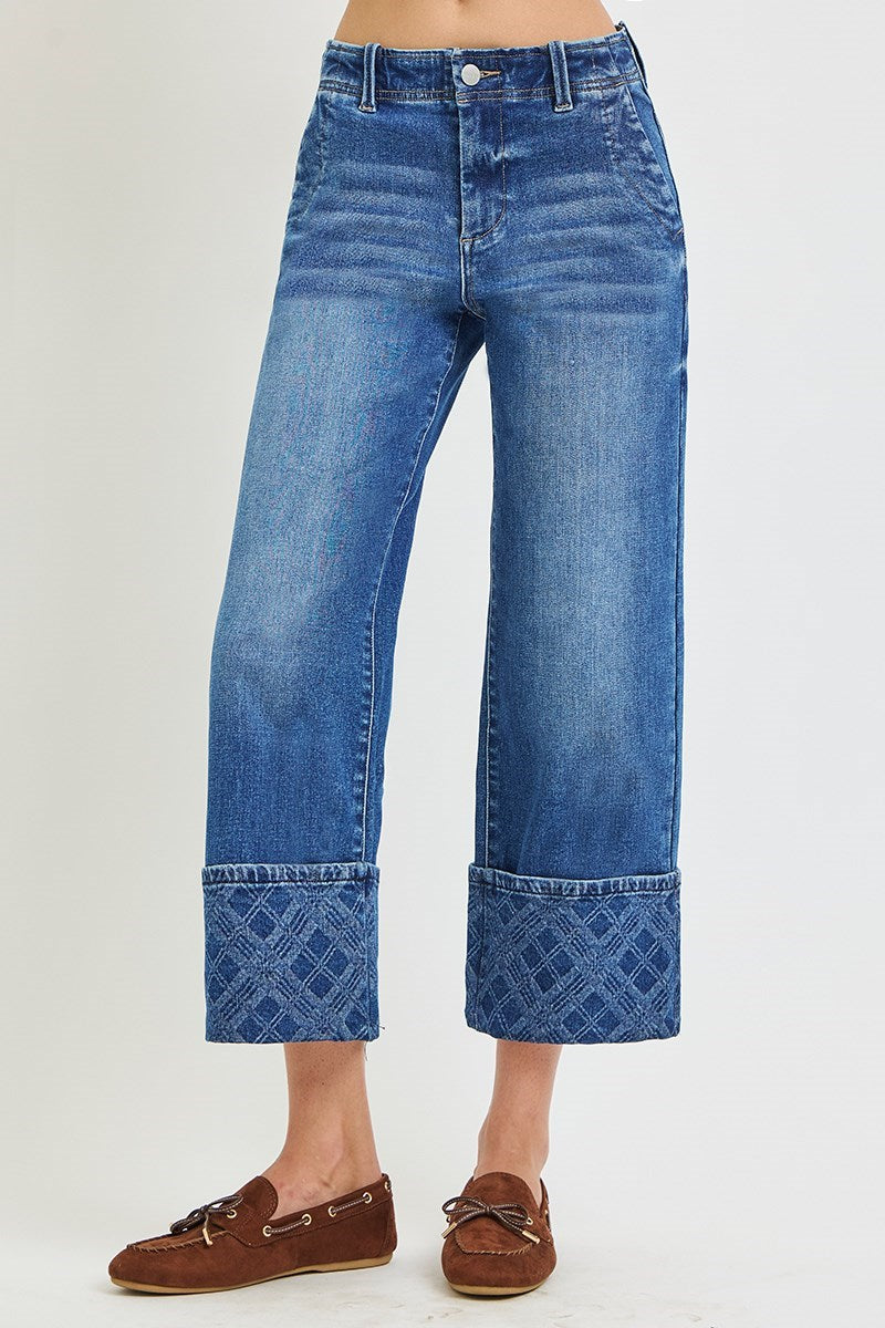 JEANS HIGH RISE CROP