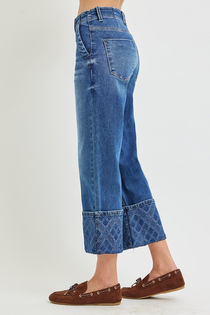 JEANS HIGH RISE CROP