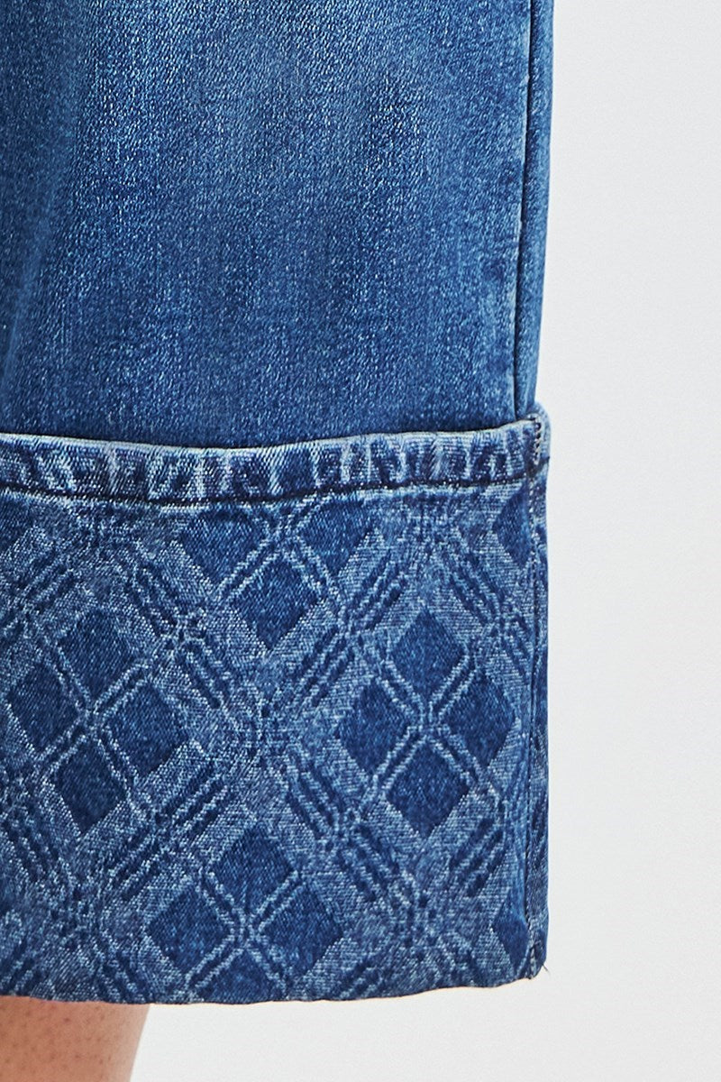 JEANS HIGH RISE CROP