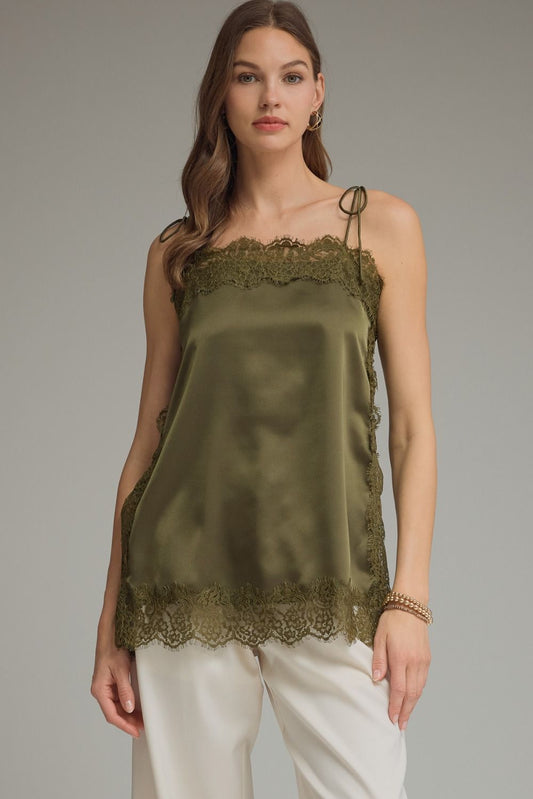 TOP LACE OLIVE