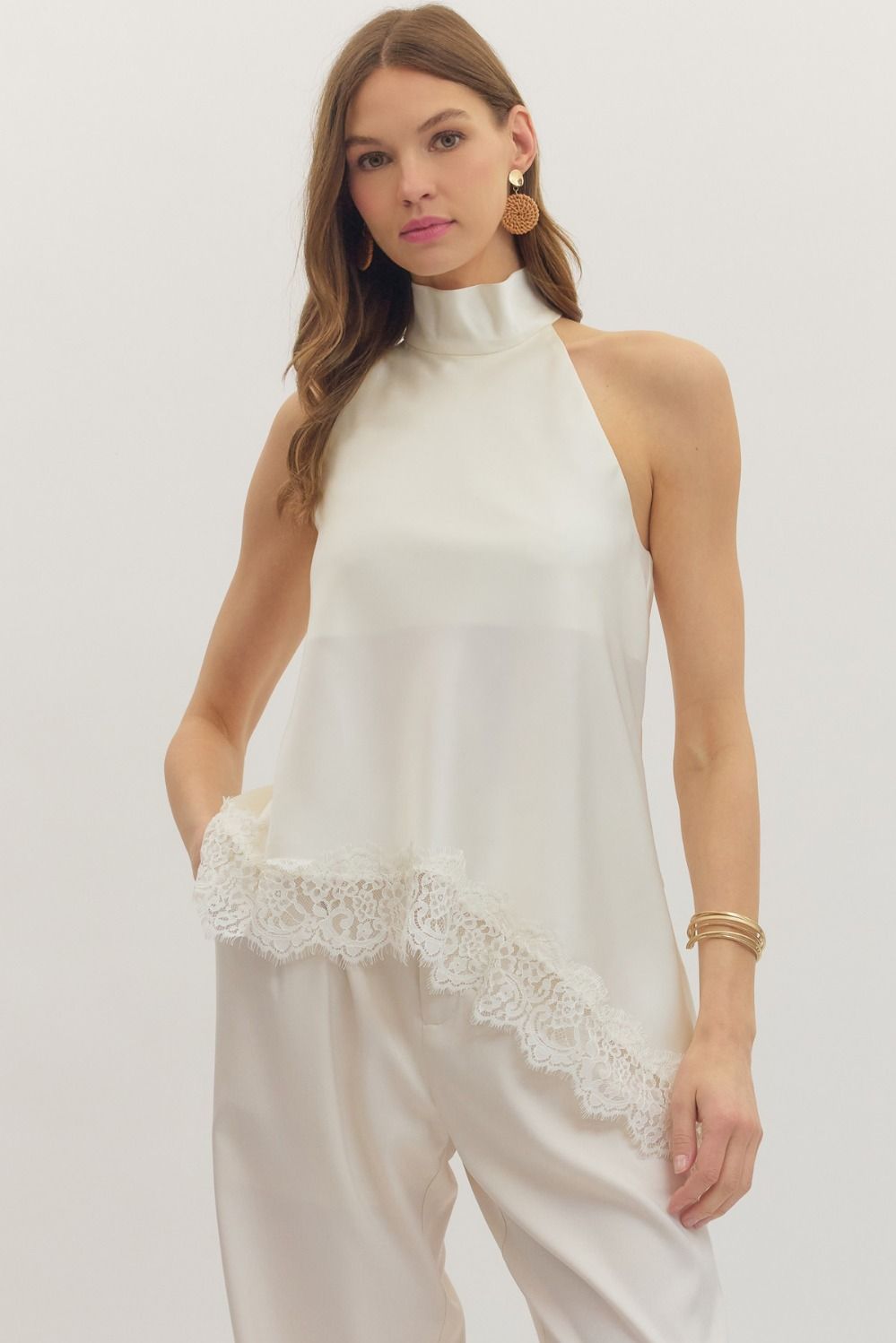 TOP SATIN LACE