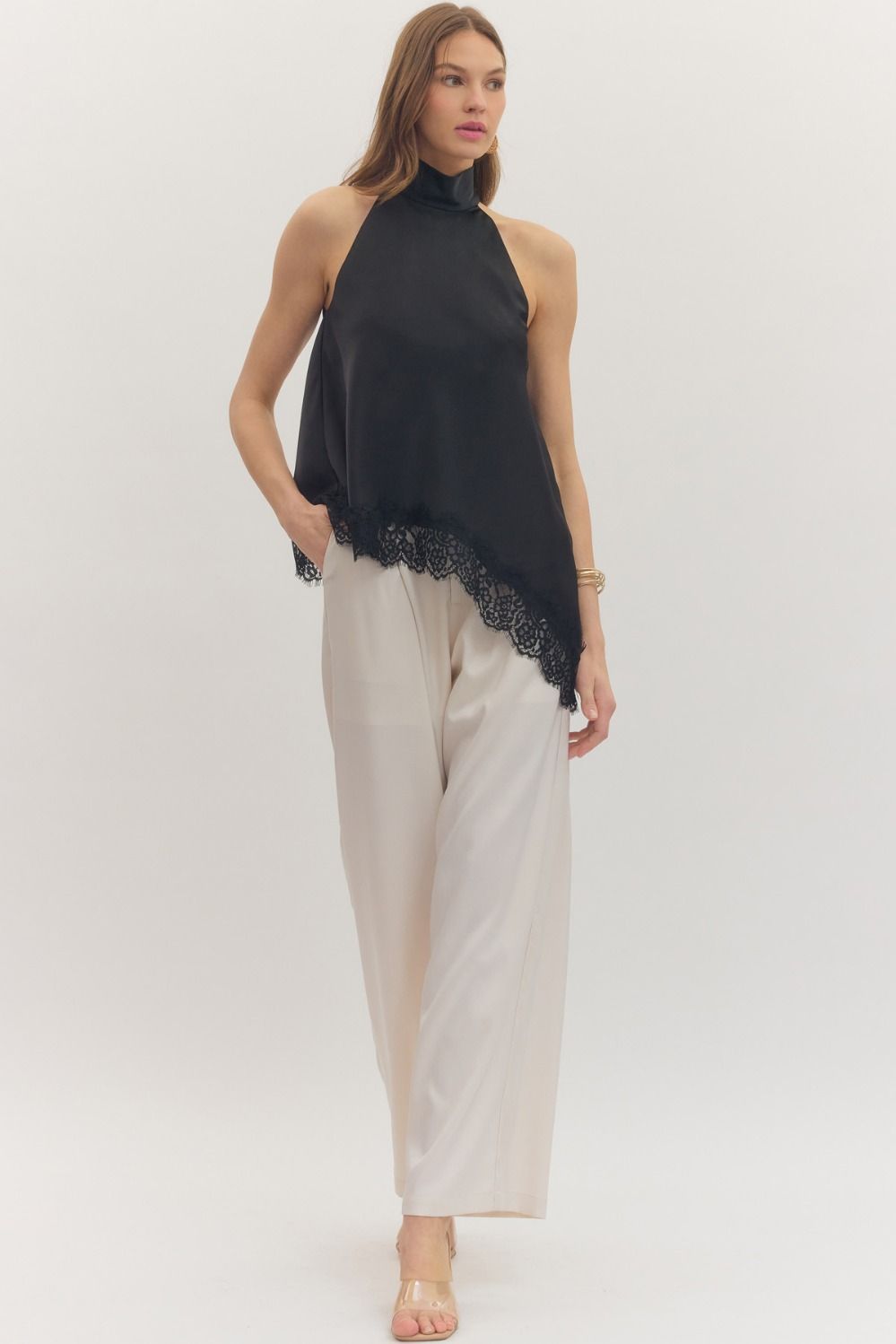 TOP SATIN LACE