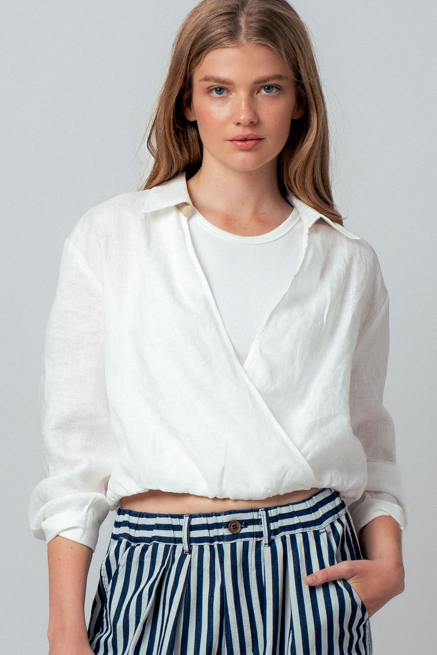 TOP LINEN W/TK