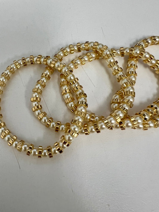 BRACELET PEARL GOLD PLATED