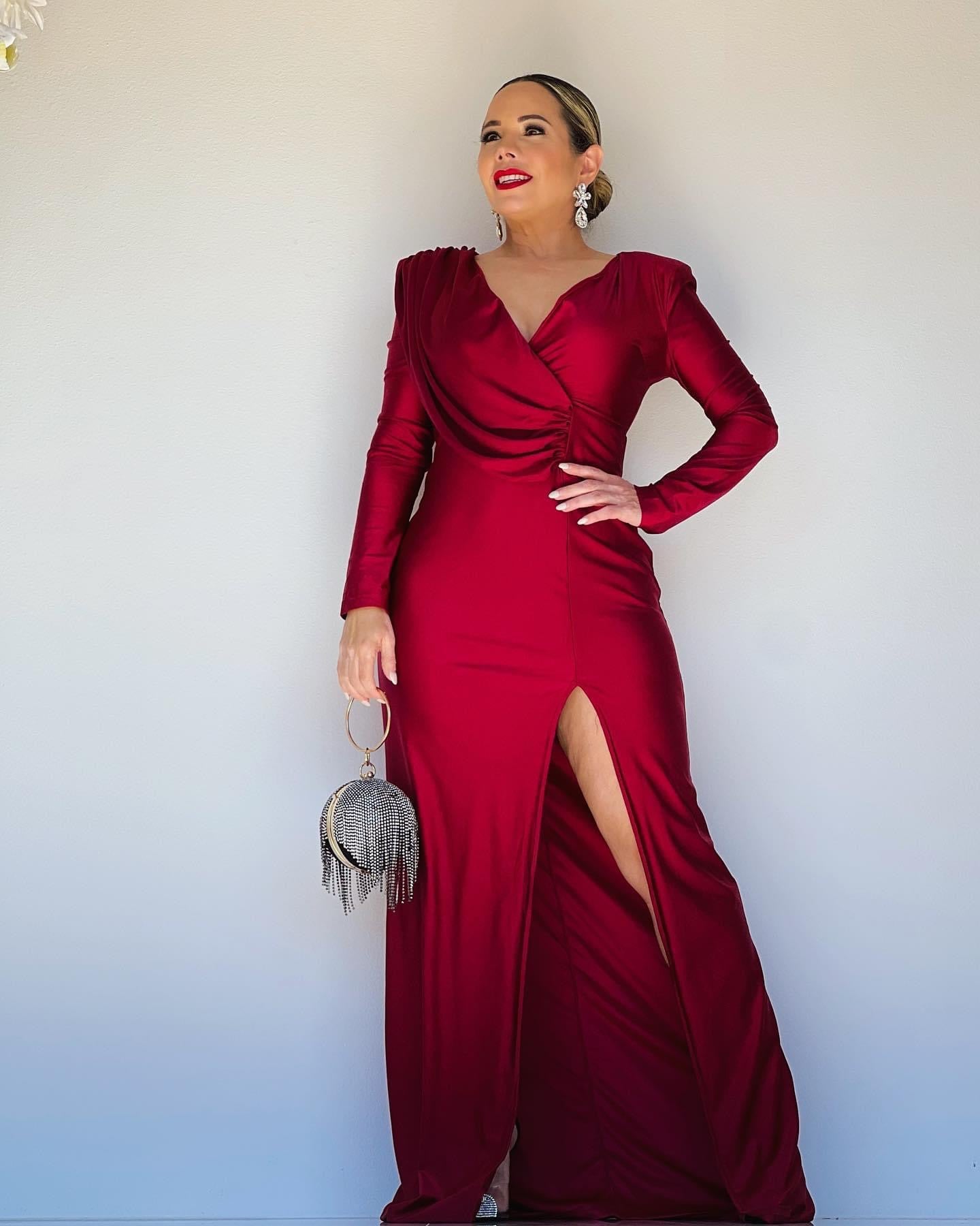 Burgundy Dress