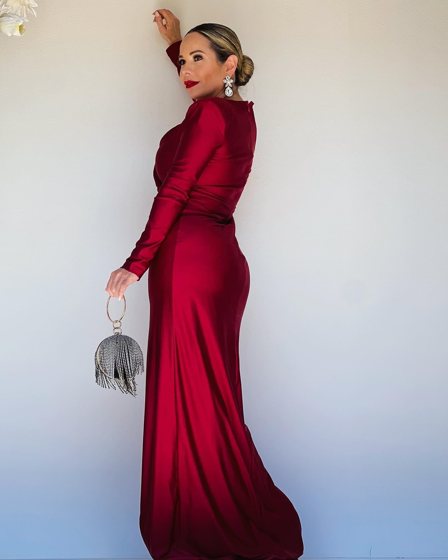 Burgundy Dress